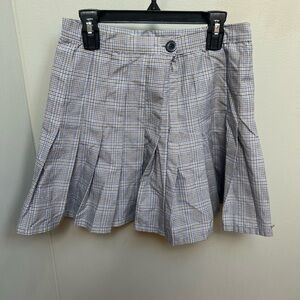 Forever 21 Blue and White Checkered Skirt